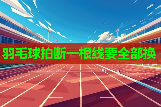 羽毛球拍断一根线要全部换